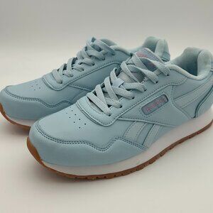 Reebok Classic Leather Sneakers | Light Blue Gum Sole| Women's Size 8
